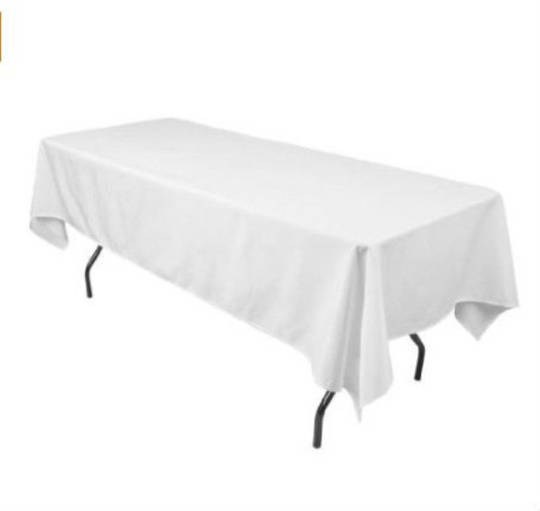 Trestle Tablecloth - White (300 x 135cm / 2.4m)